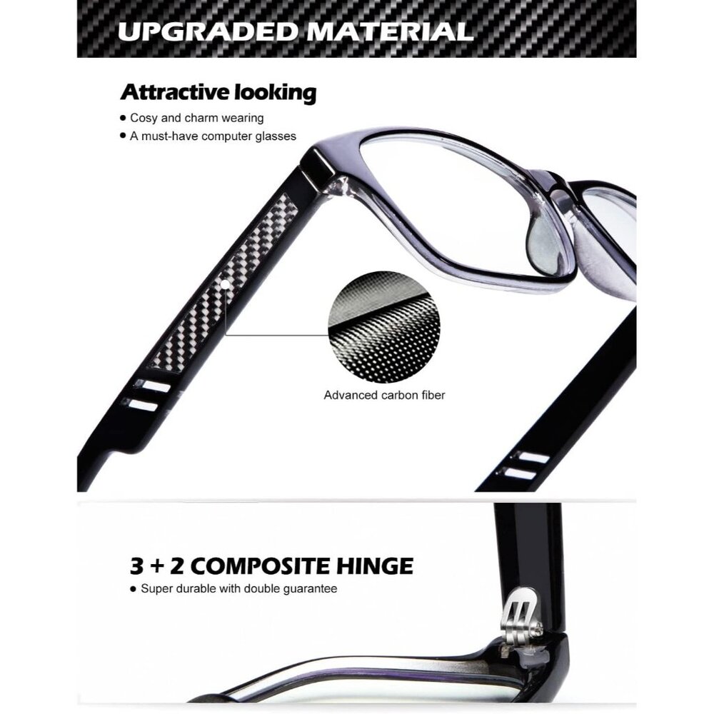 Unisex Grey Sleek Frame HD Lens Digital Interface With Futuristic Smart Glasses - Picture 4 of 6